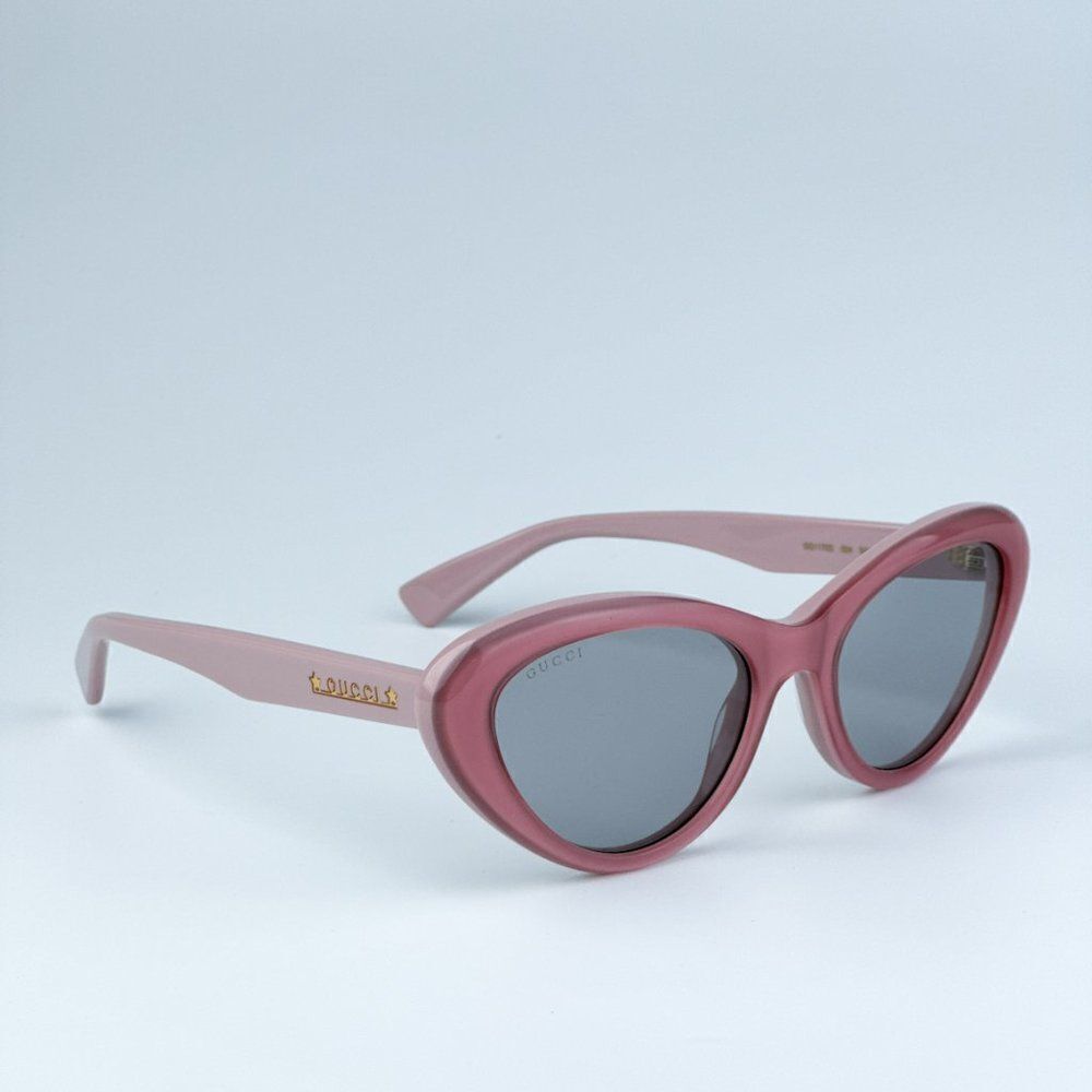 SALE! NEW Gucci GG1170S 004 Pink Grey Cat Eye Women Sunglasses GG 1170S - Picture 10 of 15